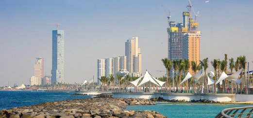 Waterfront von Jeddah in Saudi-Arabien