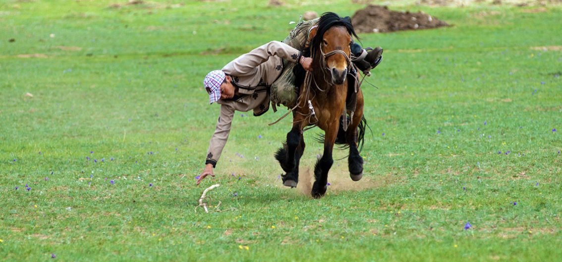 Reiter in der Mongolischen Schweiz