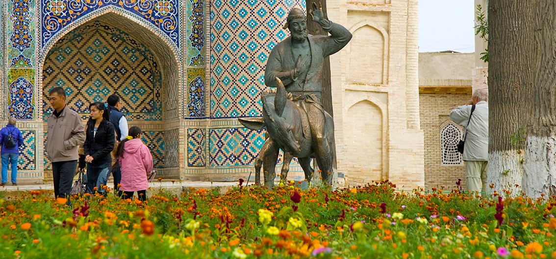 Denkmal Nasreddins in Buchara
