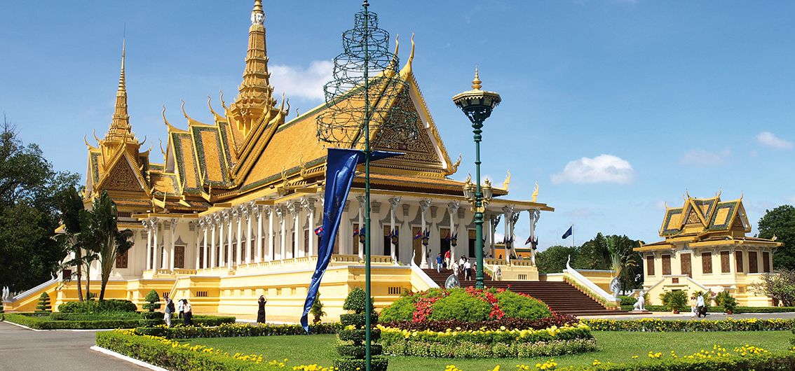 Silberpagode in Phnom Penh, Kambodscha.