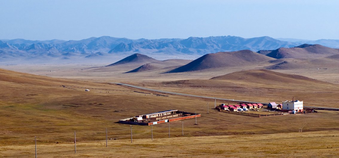 Siedlung in der Mongolei