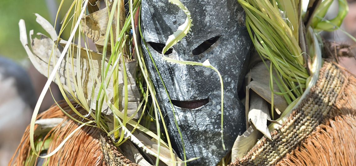 Auf dem Asmat-Festival, West-Papua. 