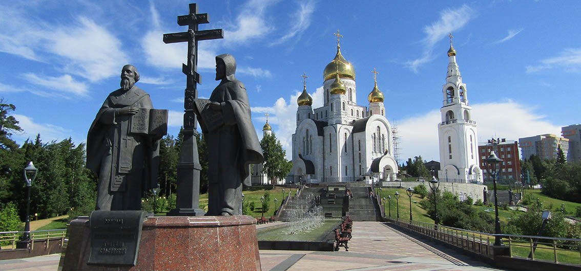 Auferstehungskirche in Chanty-Mansijsk, Russland.
