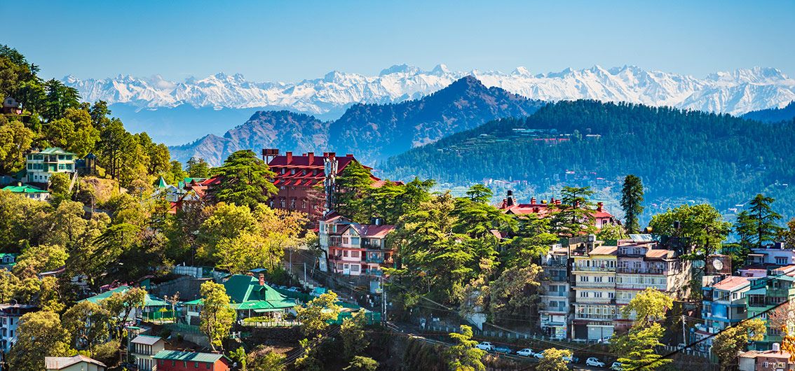 Indien- Shimla -Bergpanorama