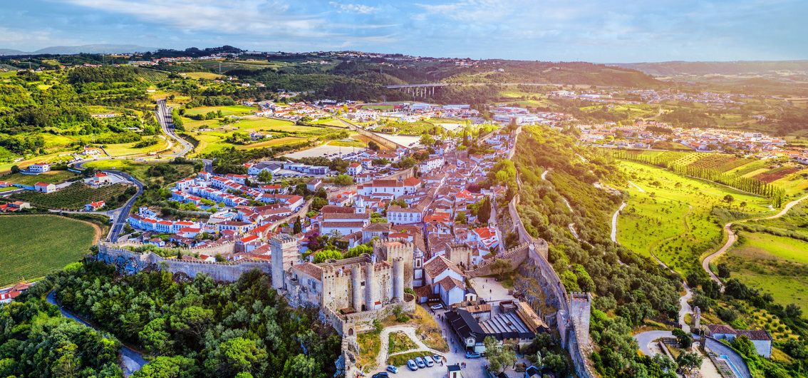 Blick auf das mittelalterliche Óbidos 