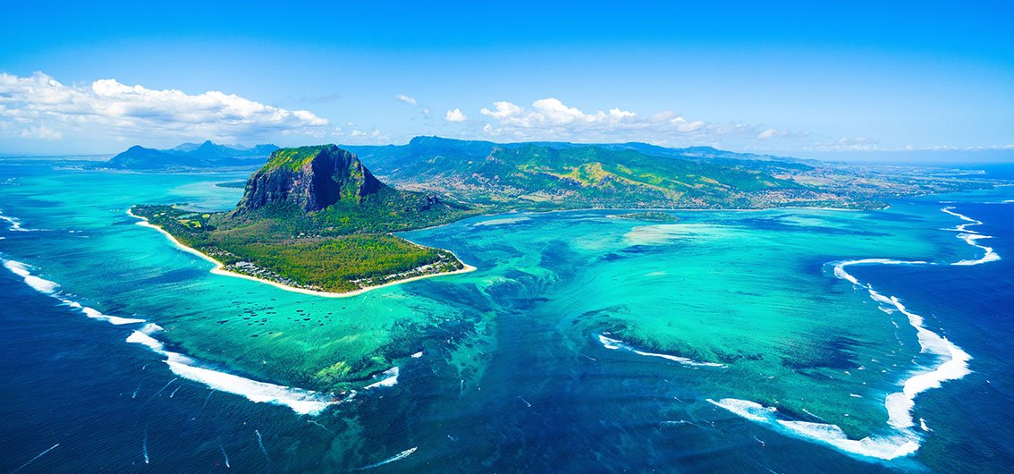 Blick über Mauritius