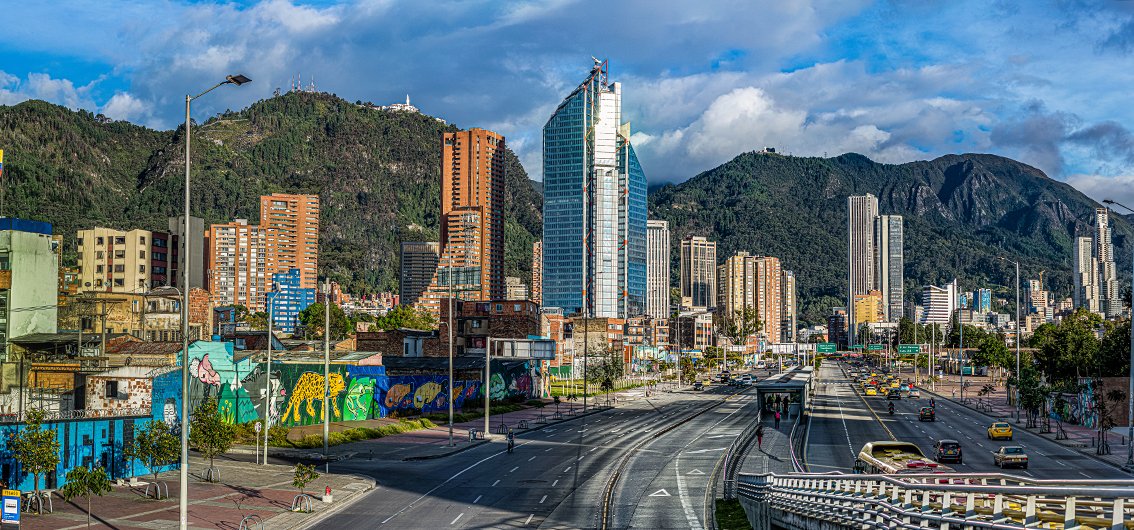 Bogota am Fuße des Monserrate, Kolumbien