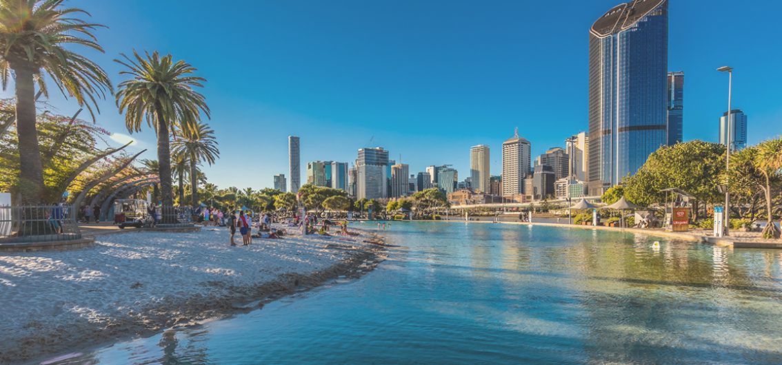 Brisbane - Streets-Beach inSouth Bank Parkland Brisbane - Streets-Beach inSouth Bank Parkland