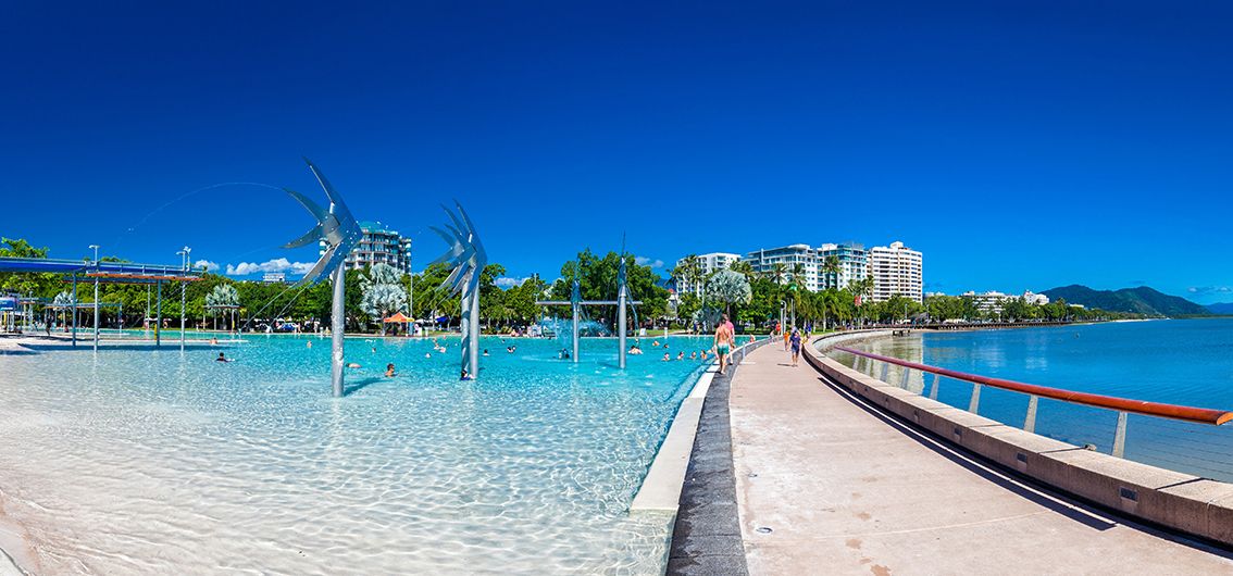 Cairns Esplanade Lagoon - Strandpromenade Cairns Esplanade Lagoon - Strandpromenade