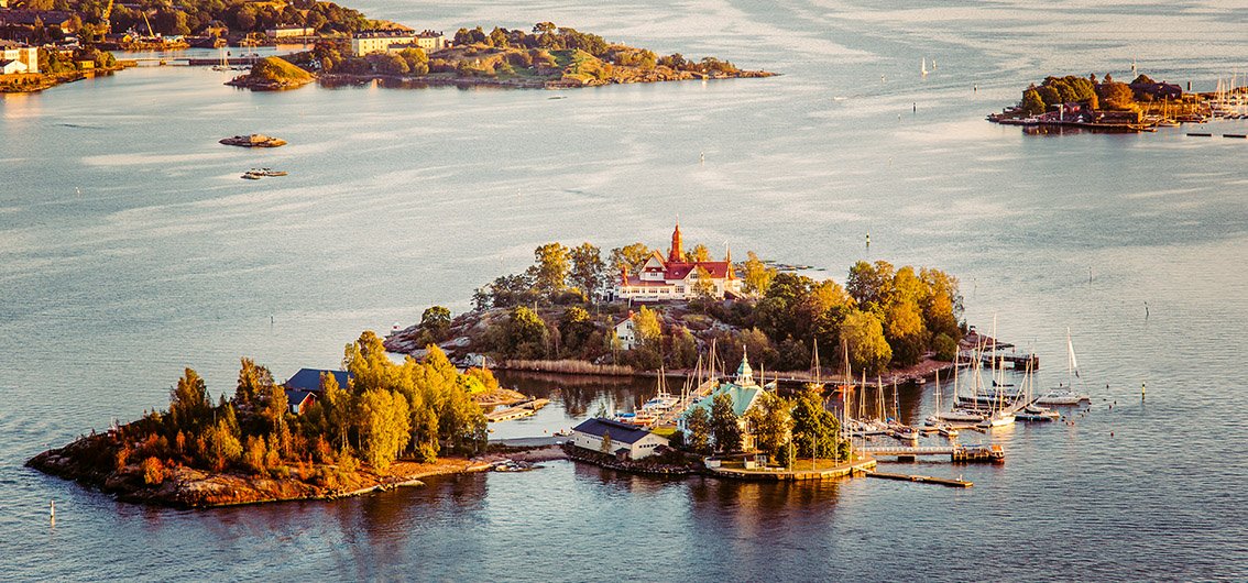 Die grüne Inselwelt vor den Toren Helsinkis, Finnland