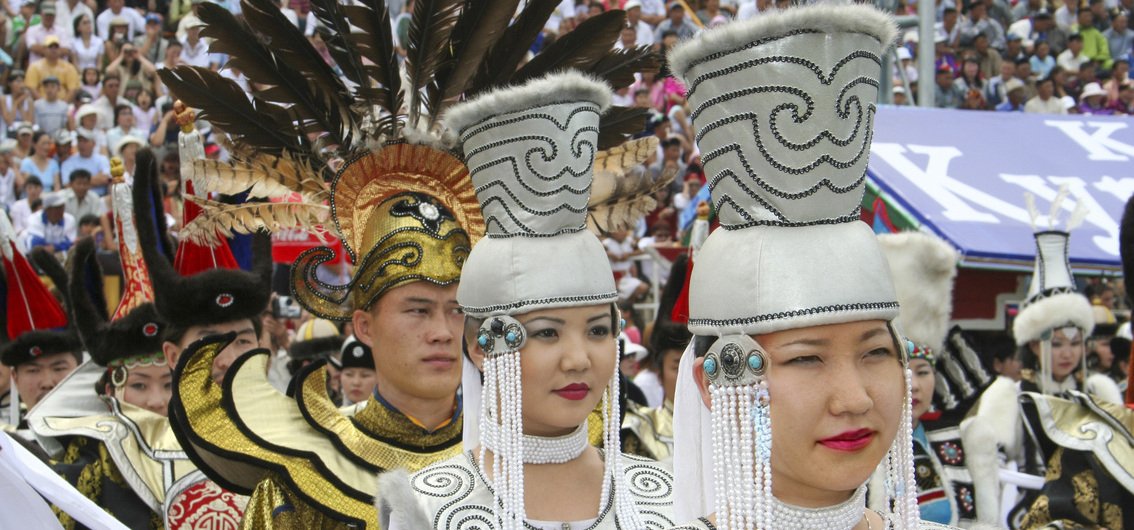 Eröffnungszeremonie des Naadam-Festes