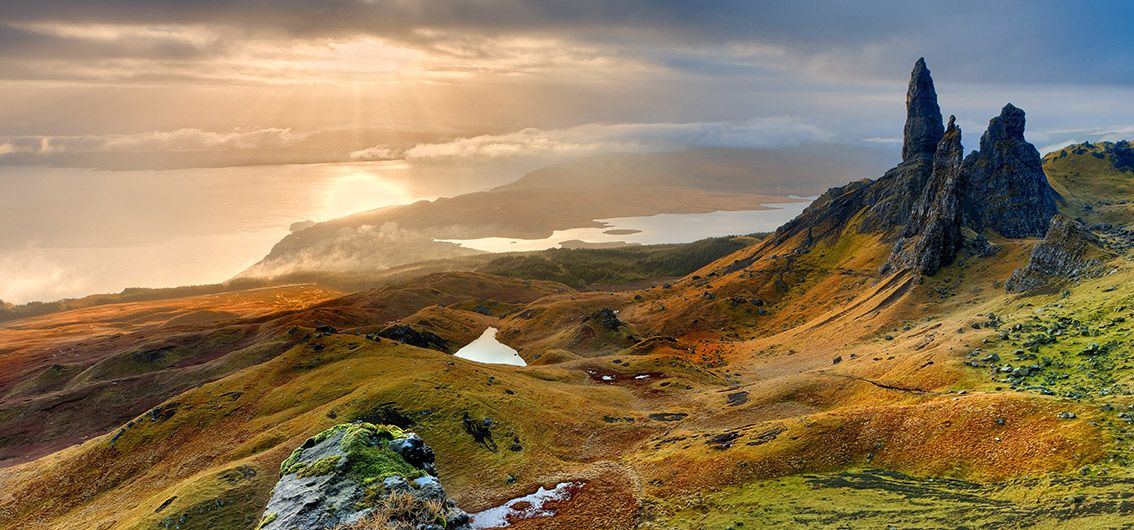 Felsformation auf der Isle of Skye