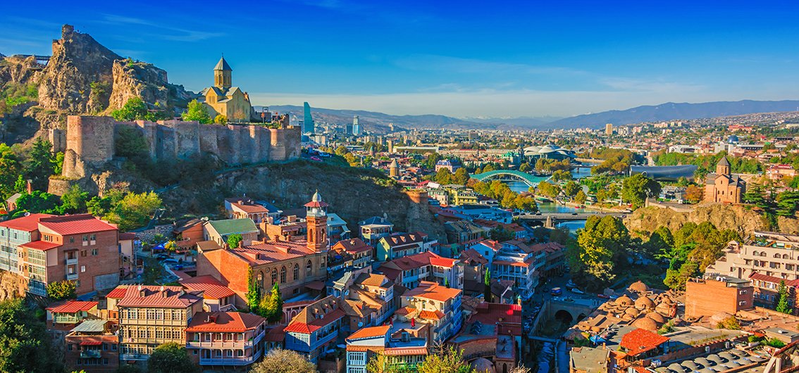 Blick über Tbilissi