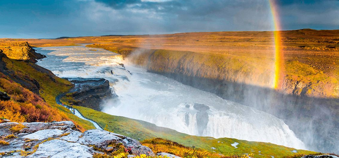 Wasserfall Gullfoss in Island