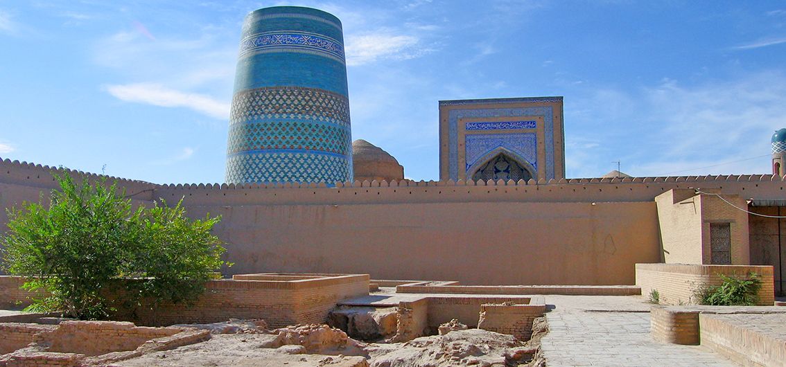 Kalta-Minor-Minarett in Chiwa, Usbekistan