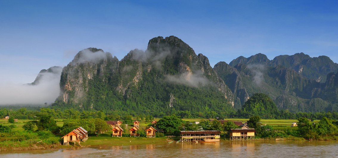 Karstlandschaft in Vang Vieng