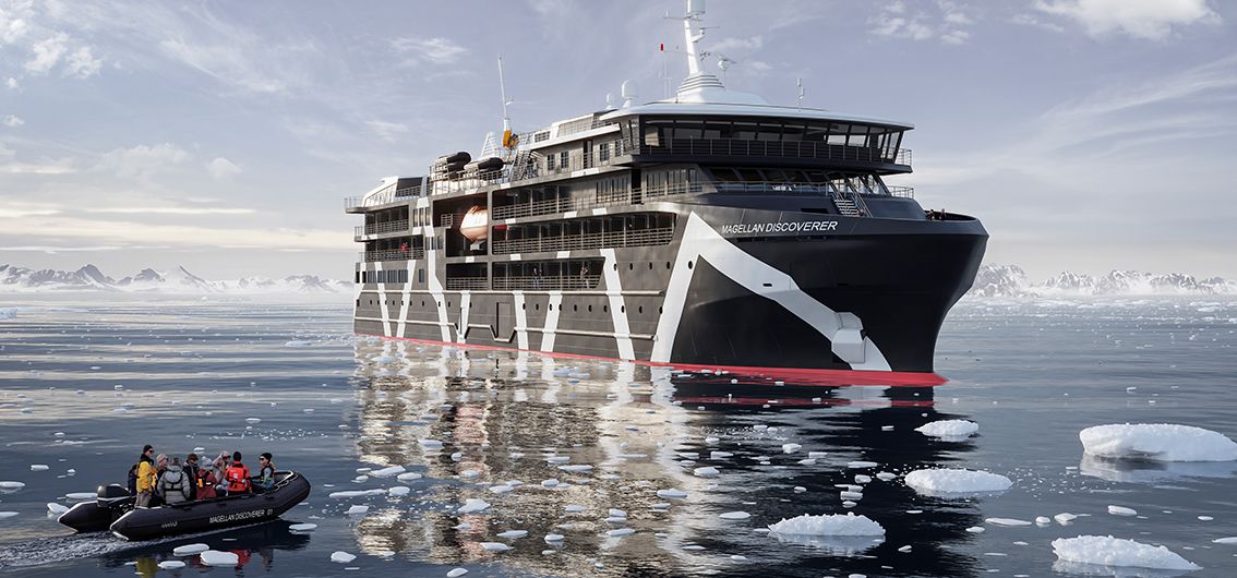 Magellan Discoverer in der Antarktis