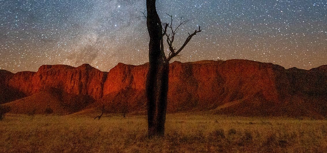 Namib-Wüste bei Nacht