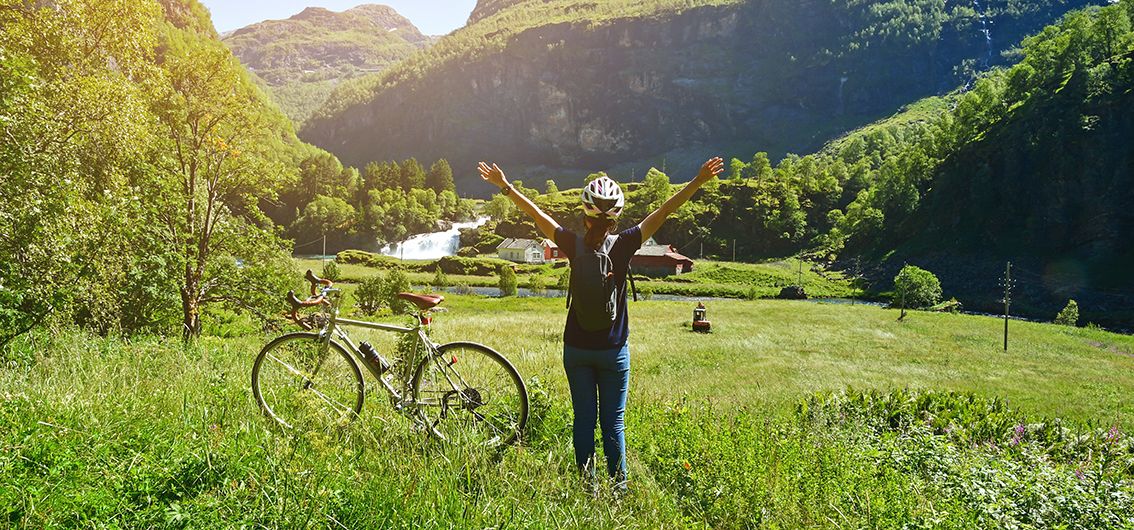 Fahrradtour bei Flam