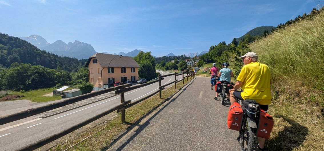Per E-Bike über die Alpen - Unterwegs auf der Strecke