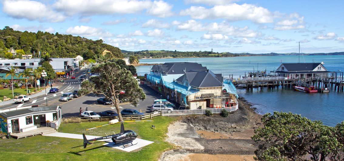 Pier des Ferienorts Paihia, Neuseeland