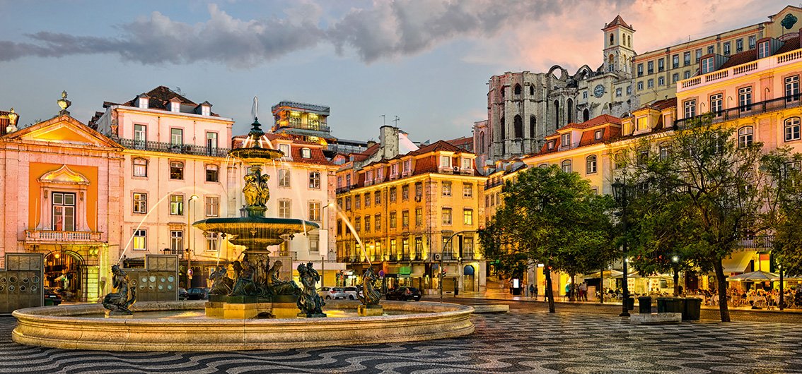 Rossio-Platz in Lissabon