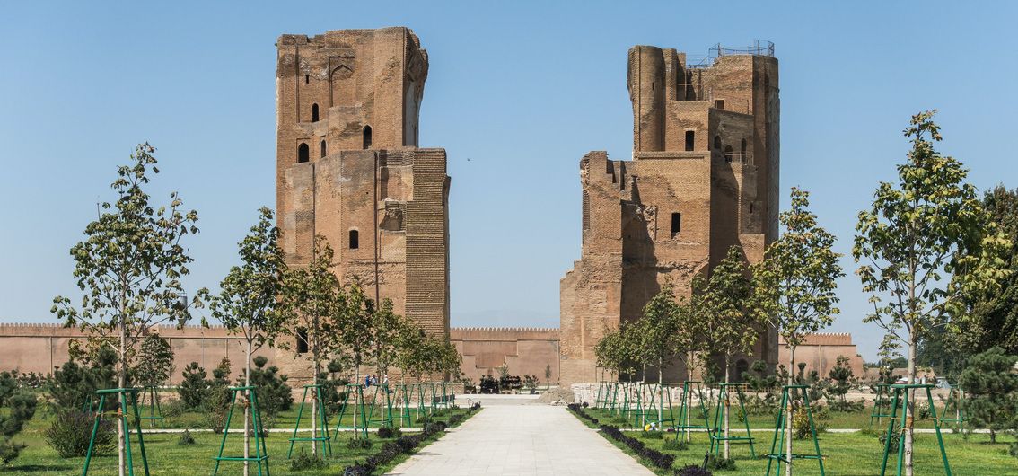 Ruinen des Sommerpalastes von Timur in Shahrisabz