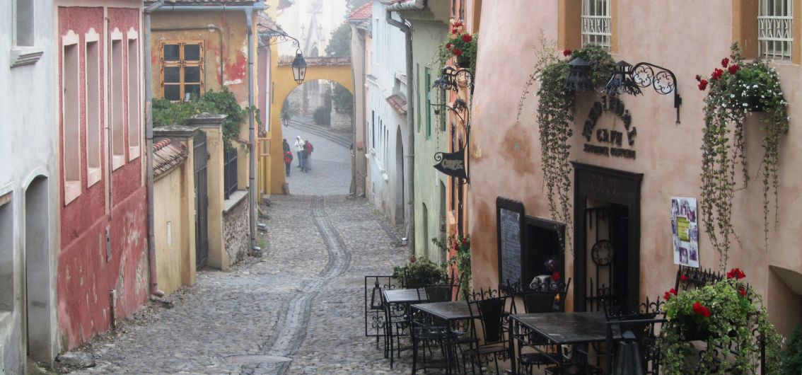 Historische Gasse in Sibiu Historische Gasse in Sibiu