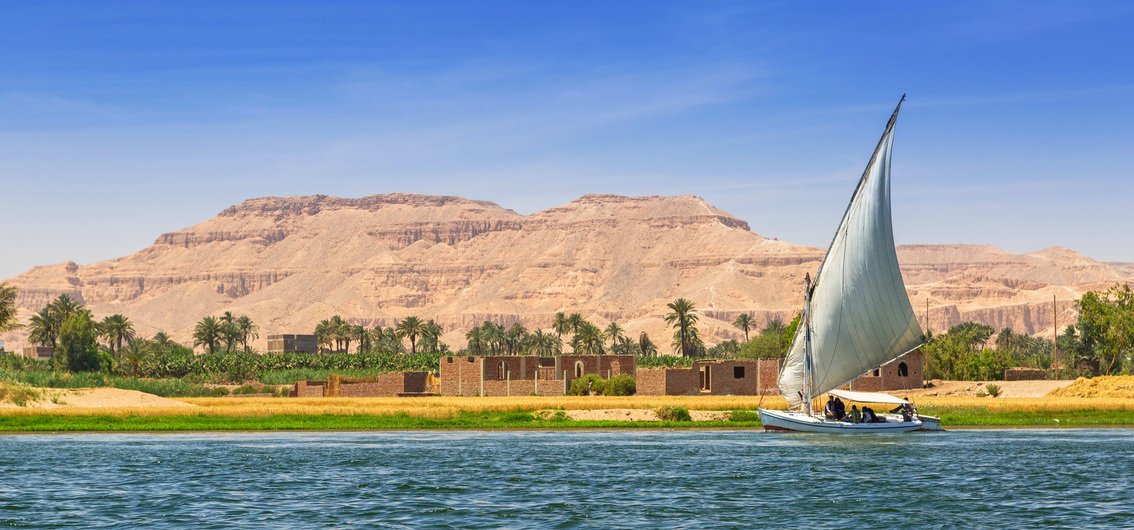 Segelboot in Luxor