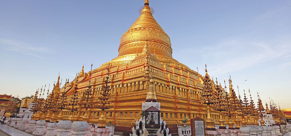Shwedagon-Pagode in Yangon, Myanmar.