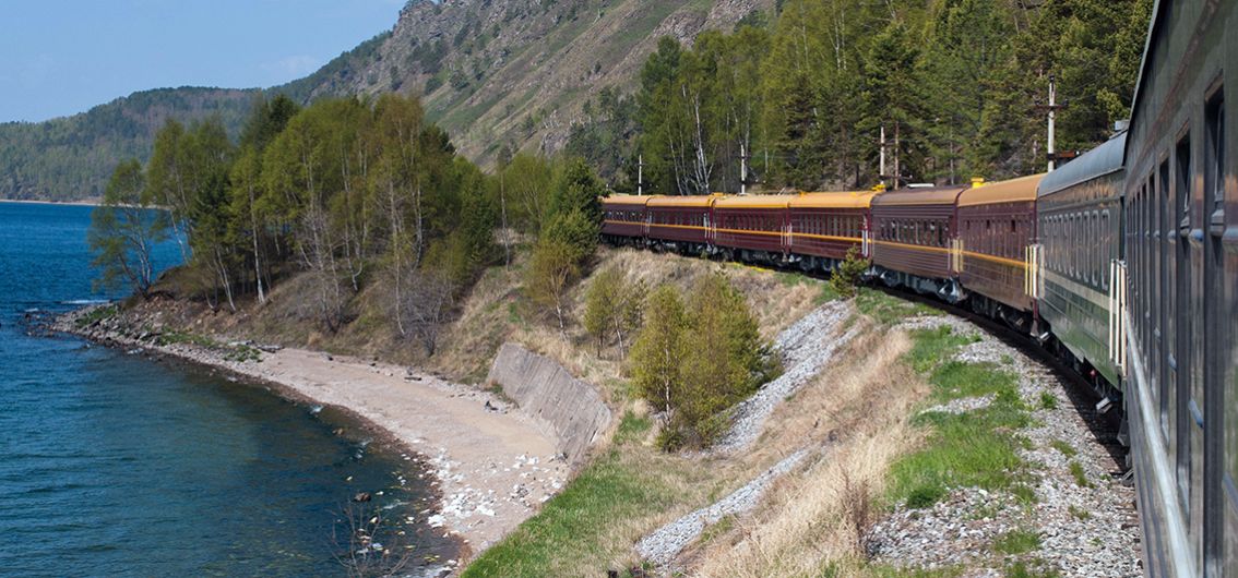 Transsib-Trasse am Baikalsee