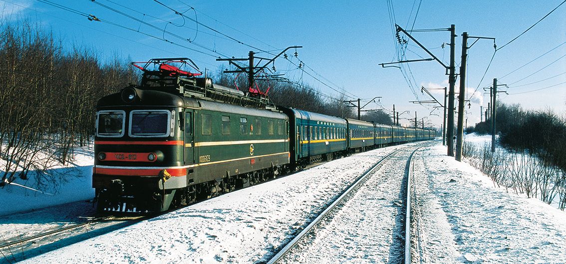 Transsib auf verschneiter Trasse - Russland im Winter