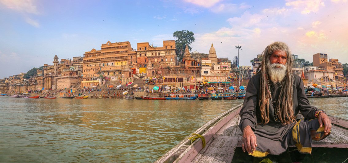 Varanasi am Ufer des Ganges