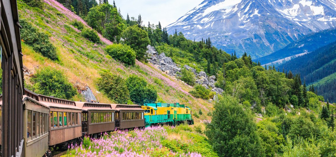 White Pass Yukon Railroad bei Skagway