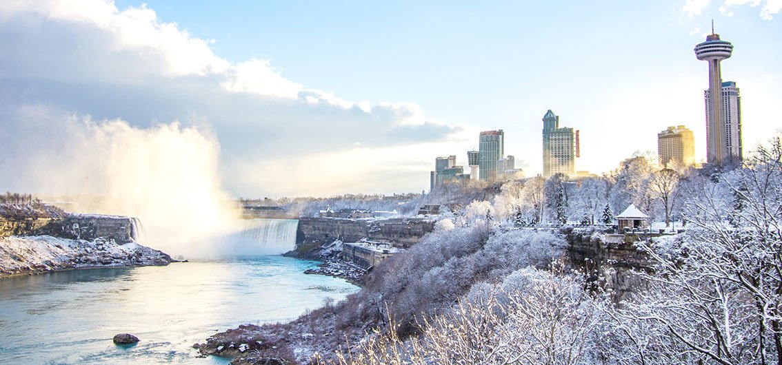 Winterstimmung an den Niagara-Fällen