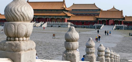 Besichtigung der verbotenen Stadt in Peking, China