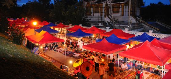 Nachtmarkt  Luang Prabang (Laos)