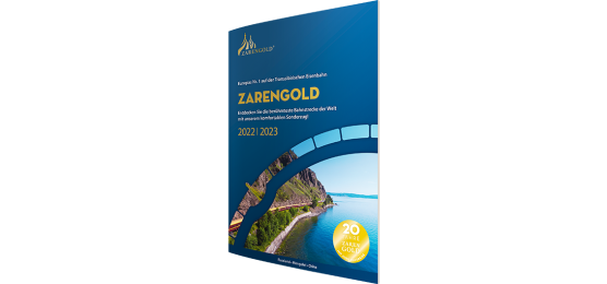 Katalog bestellen: Sonderzugreise Zarengold