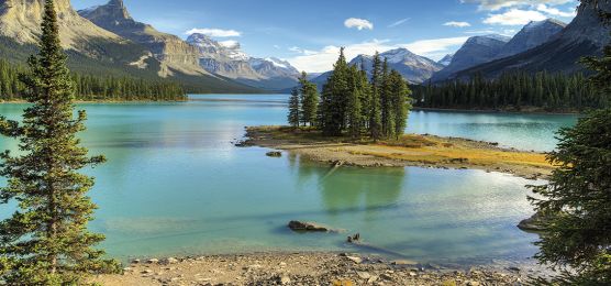 Spirit Island im Jasper-Nationalpark