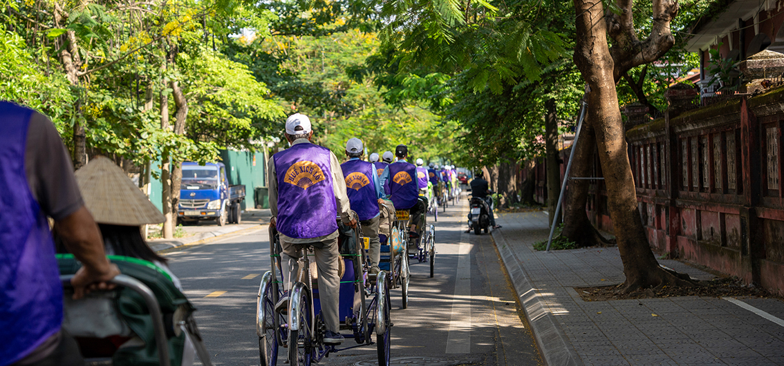 Rikscha Fahrt in Vietnam
