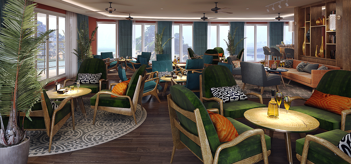 RV Ganga Vilas - Lounge